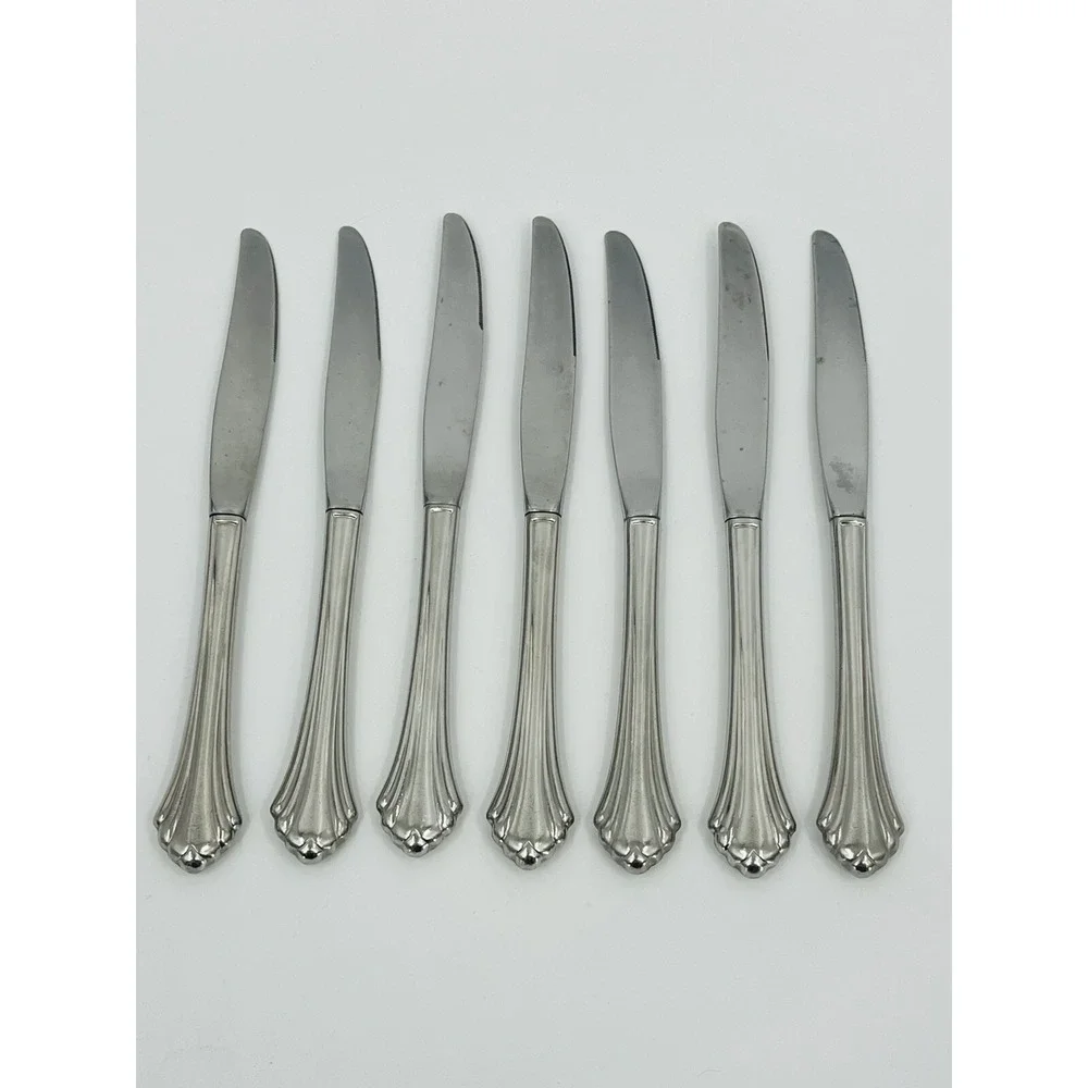 Oneida USA Bancroft Set of 7 Butter Knives Flatware Stainless Steel 9